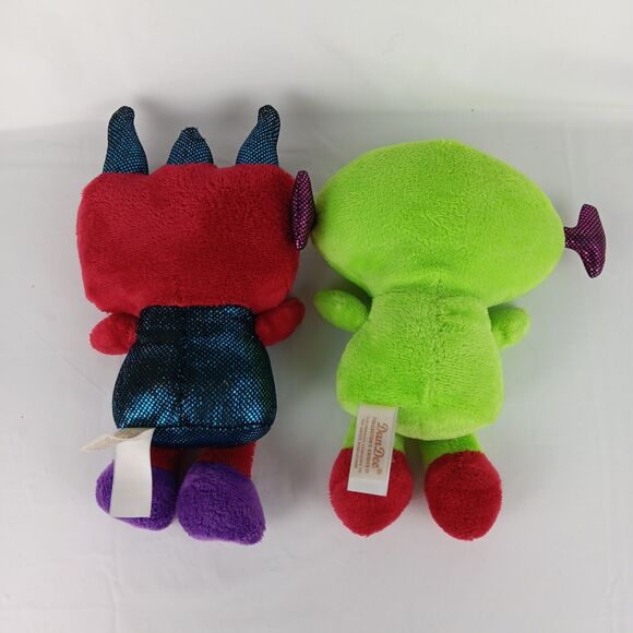 DanDee Red & Green Alien Monster Plush Silly Robot Skeleton Stuffed 8 inch Toys - Picture 2 of 6